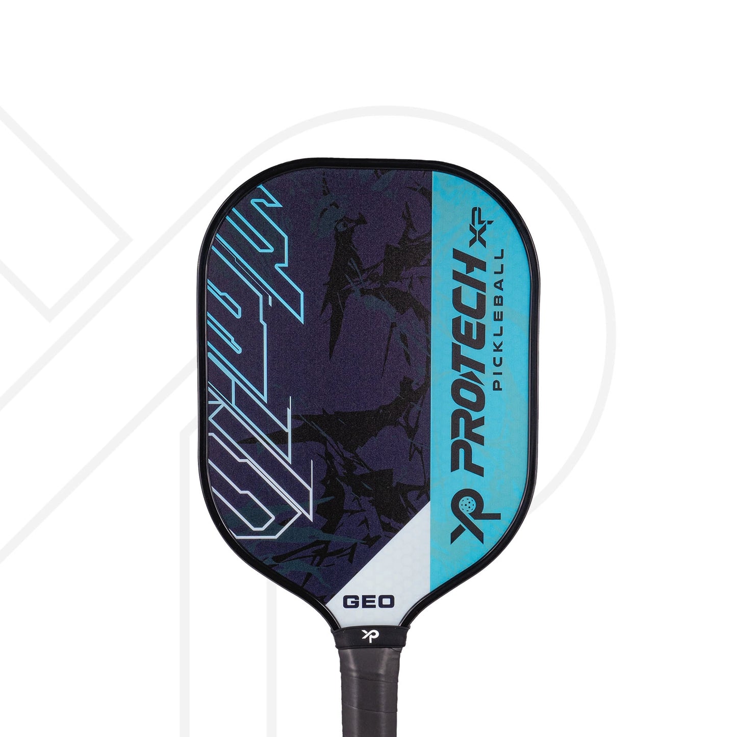 PROTECH PICKLEBALL PADDLE GEO (2 Protech Pickleball Paddles/4 Balls/1 Cover) - BLACK BLUE