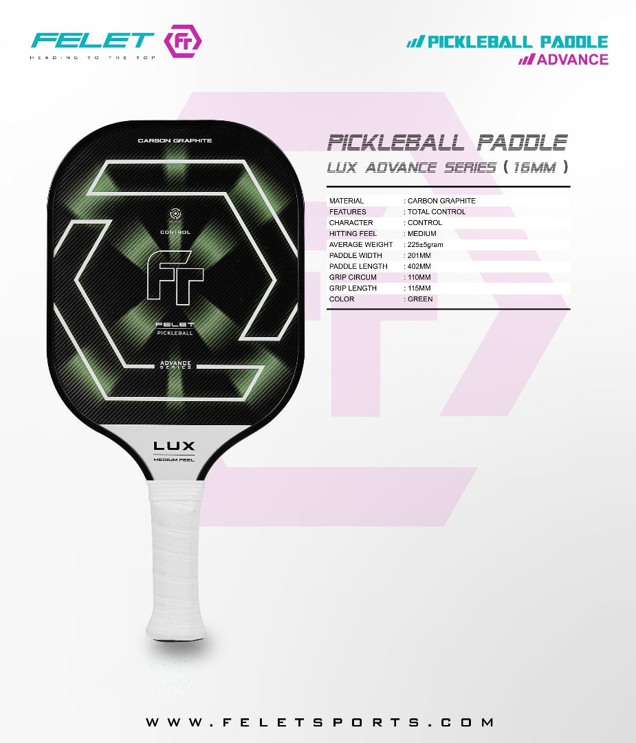 FELET PICKLEBALL PADDLE LUX ADVANCE SERIES - GREEN