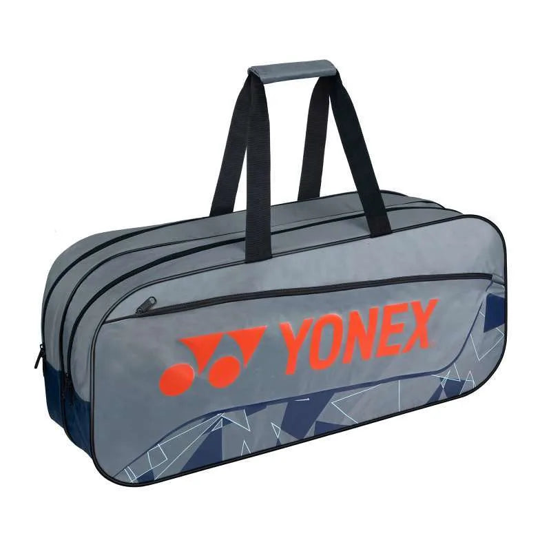 YONEX TOURNAMENT BAG 2331-T01 GRAY/CHERRY TOMATO