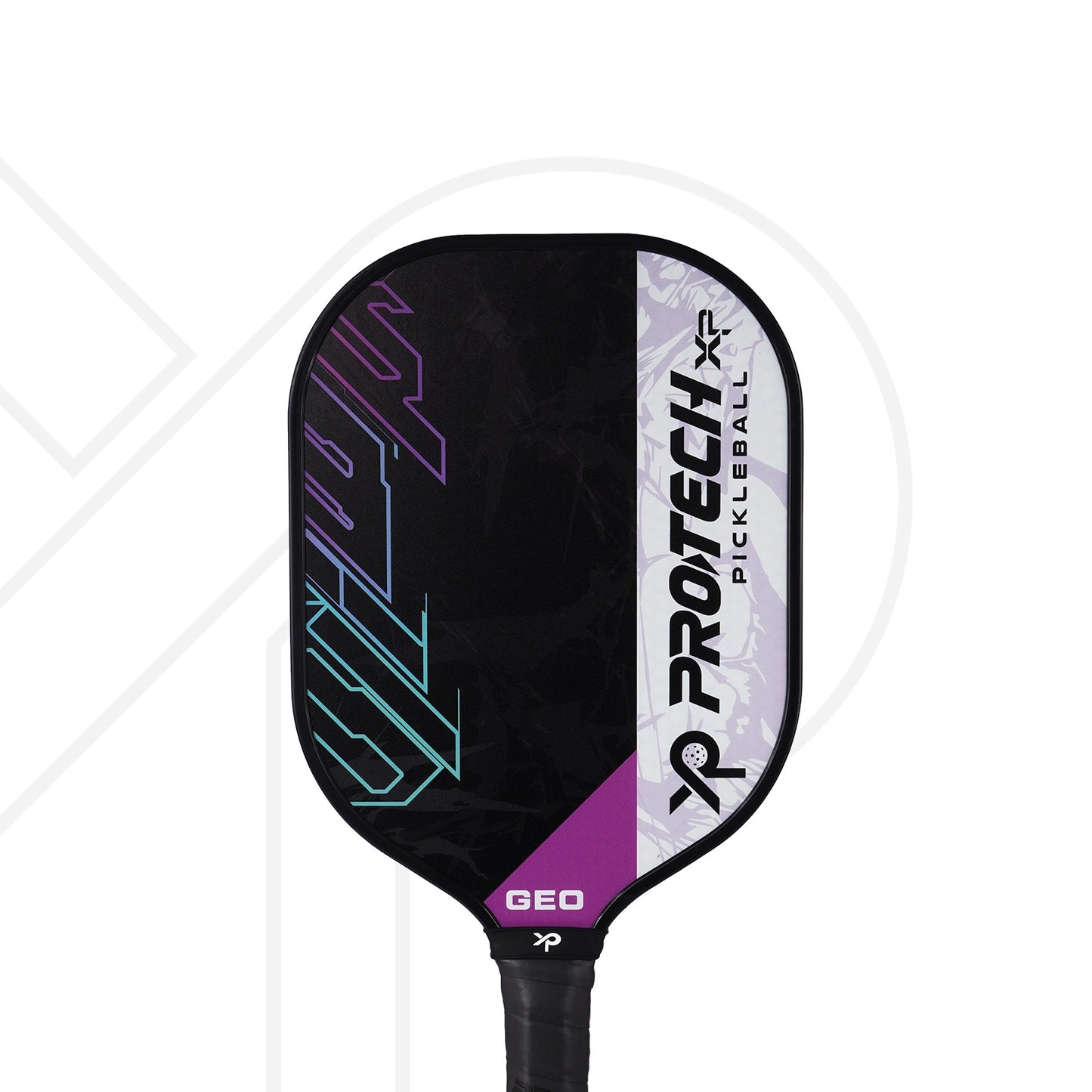 PROTECH PICKLEBALL PADDLE GEO (2 Protech Pickleball Paddles/4 Balls/1 Cover) - BLACK WHITE