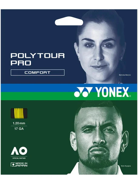 YONEX POLYTOUR PRO COMFORT 1.20MM - FLASH YELLOW