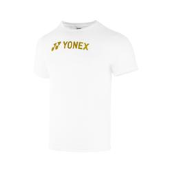 YONEX ROUND NECK SHIRT 2527 WHITE / RICH GOLD