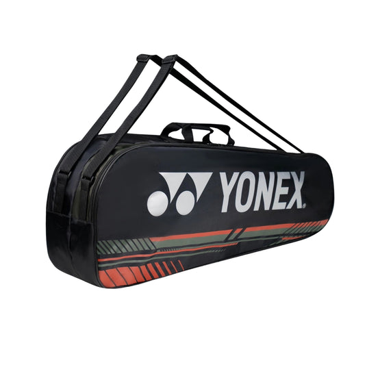 YONEX RACQUET BAG BT5 1325 - JET BLACK/DEEP LICHEN GREEN