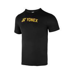 YONEX ROUND NECK SHIRT 2527 JETBLACK/GOLD