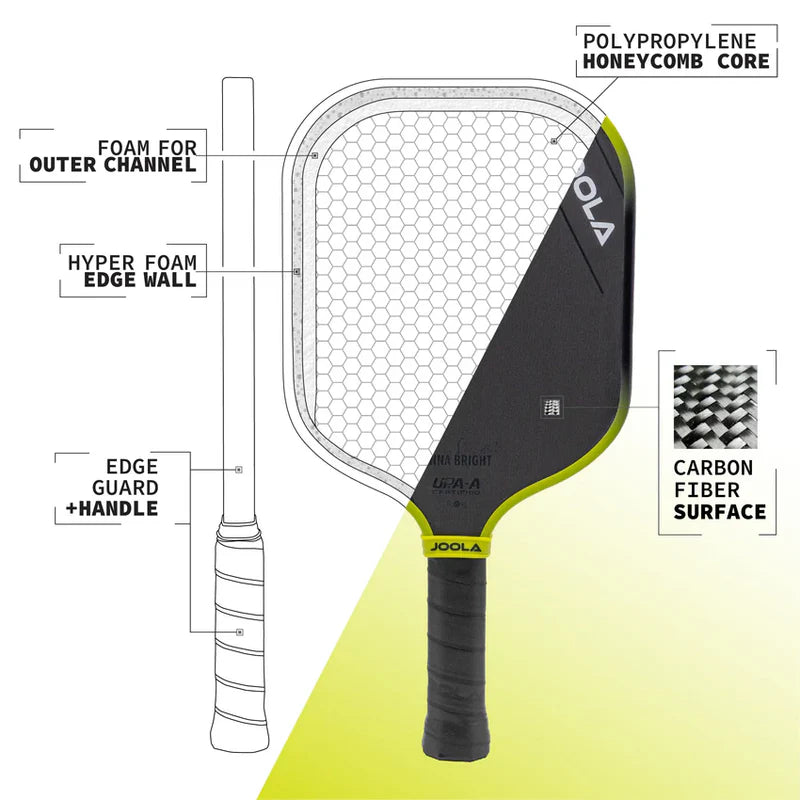 JOOLA ANNA BRIGHT SCORPEUS PICKLEBALL PADDLE - 14MM