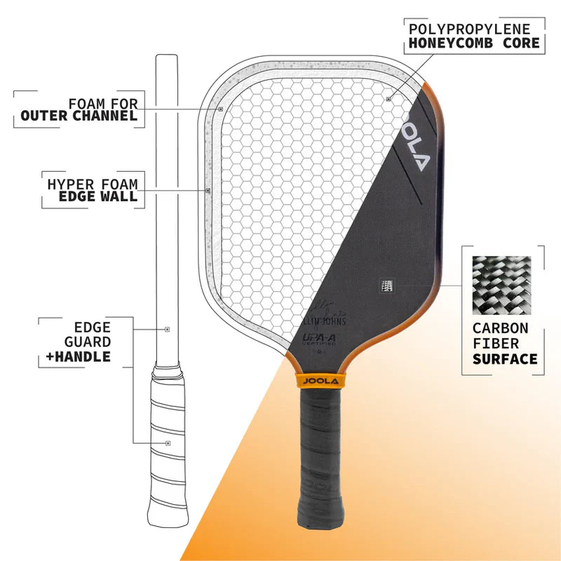 JOOLA COLLIN JOHNS SCORPEUS PICKLEBALL PADDLE - 16MM
