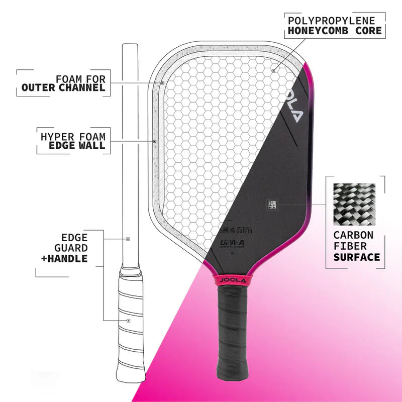 JOOLA TYSON MCGUFFIN MAGNUS 3S PICKLEBALL PADDLE - 16MM