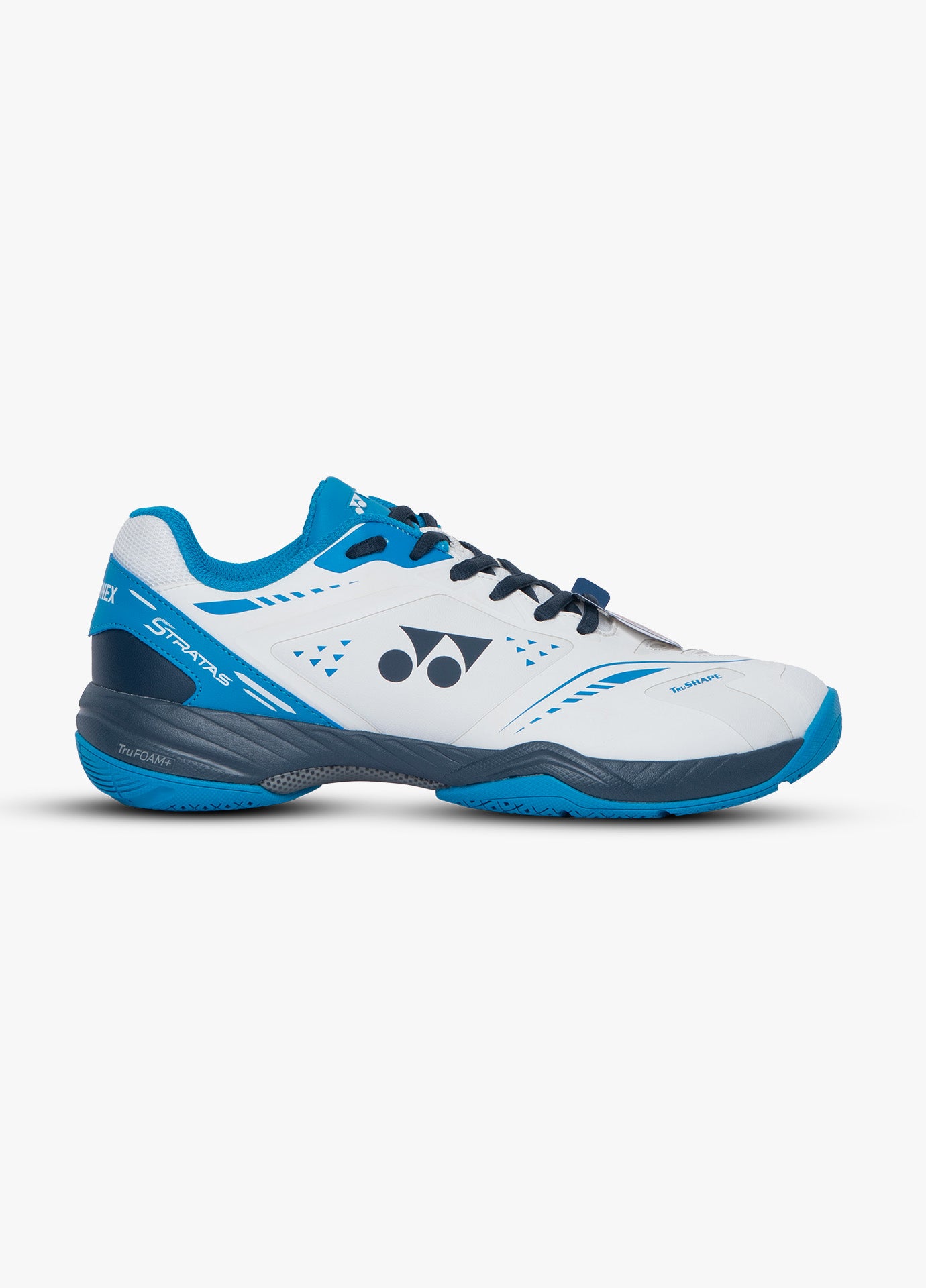 YONEX BADMINTON SHOES STRATAS WIDE - WHITE / OCEAN BLUE
