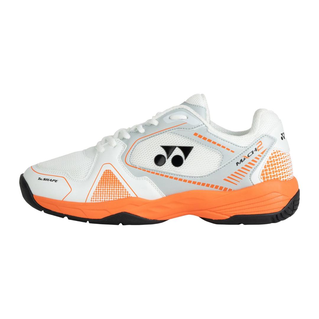 YONEX BADMINTON SHOE MACH 2 WHITE BURNT/ORANGE