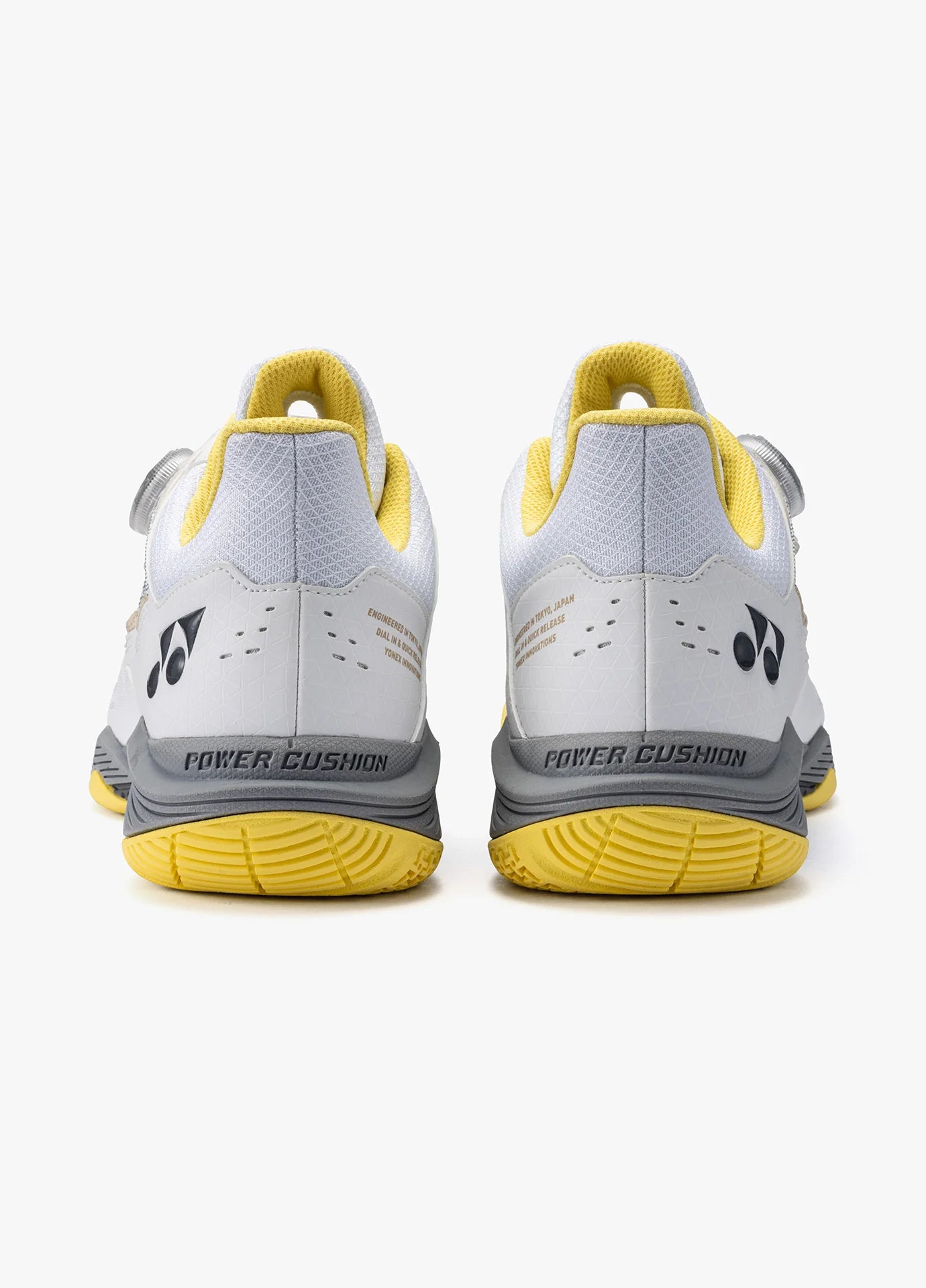 YONEX POWER CUSHION 88 DIAL UNISEX - WHITE YELLOW