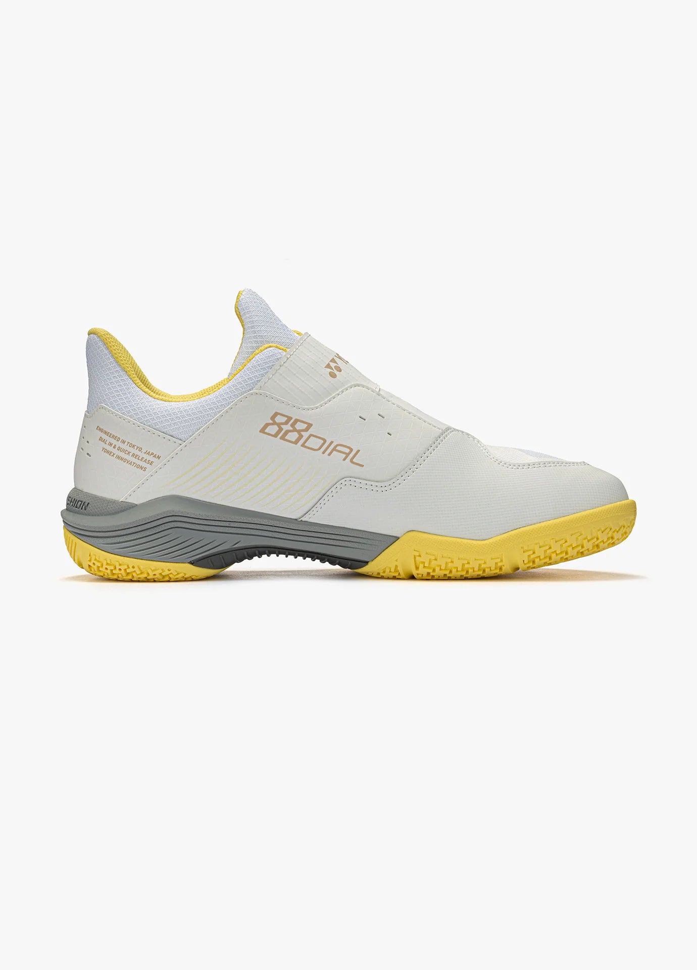 YONEX POWER CUSHION 88 DIAL UNISEX - WHITE YELLOW