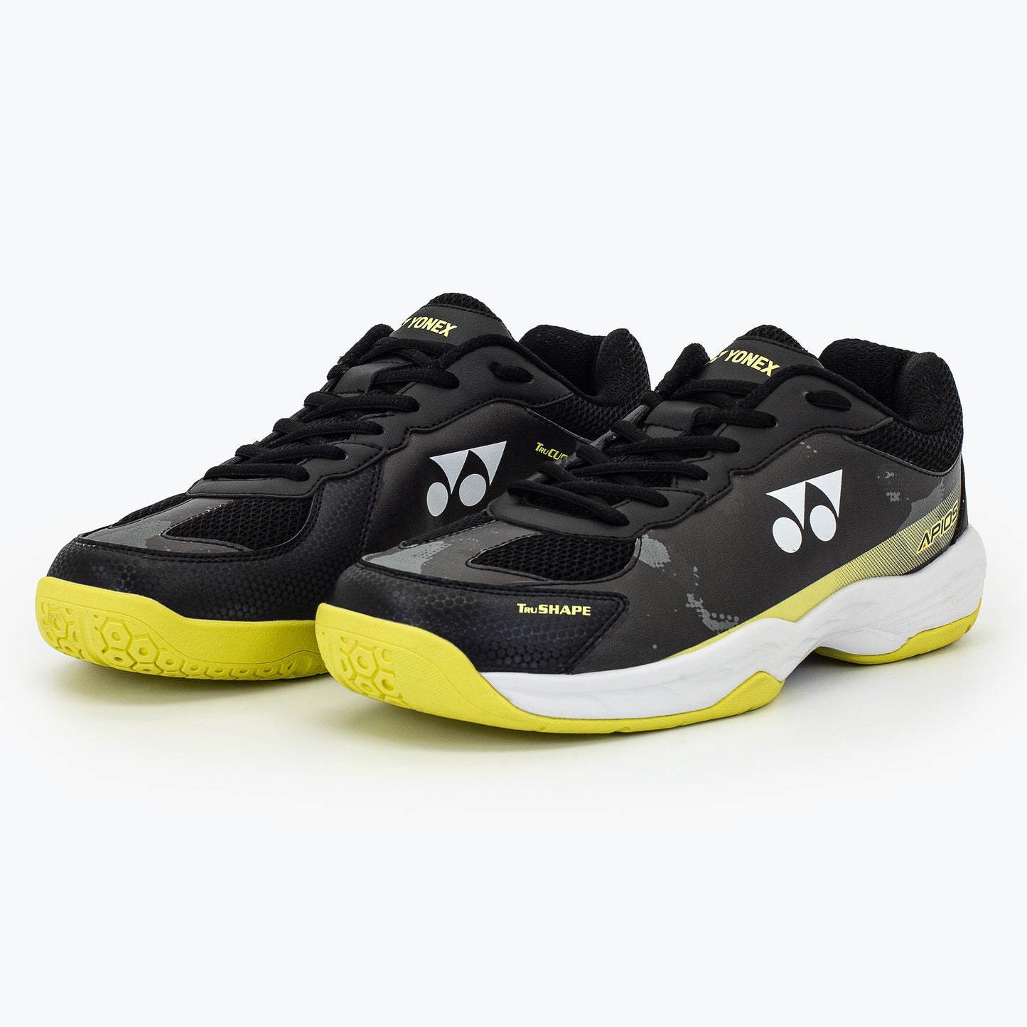 YONEX APIOS BADMINTON SHOES (BLACK/NEON YELLOW)