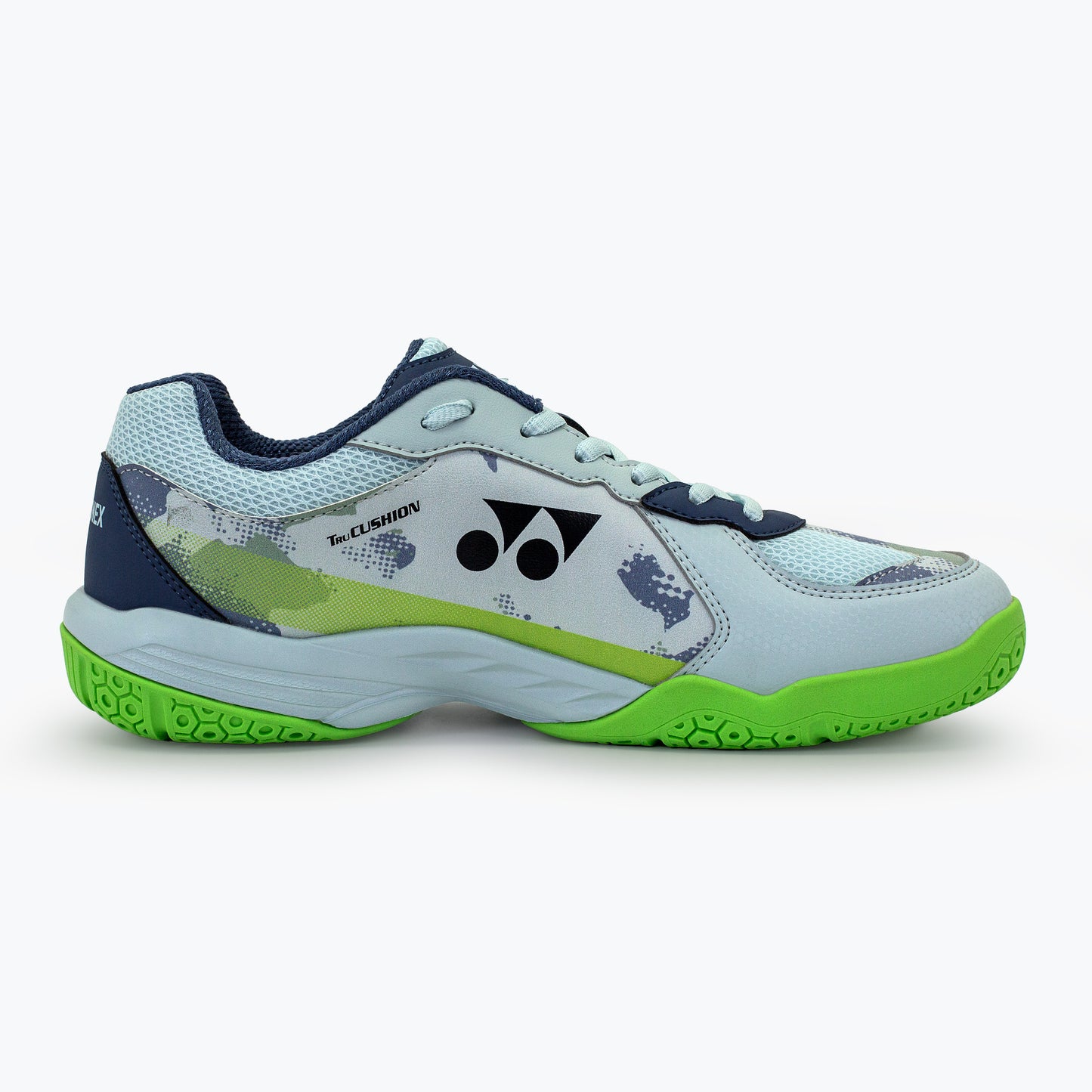 YONEX APIOS BADMINTON SHOES (MINERAL GRAY/GREEN FLASH)