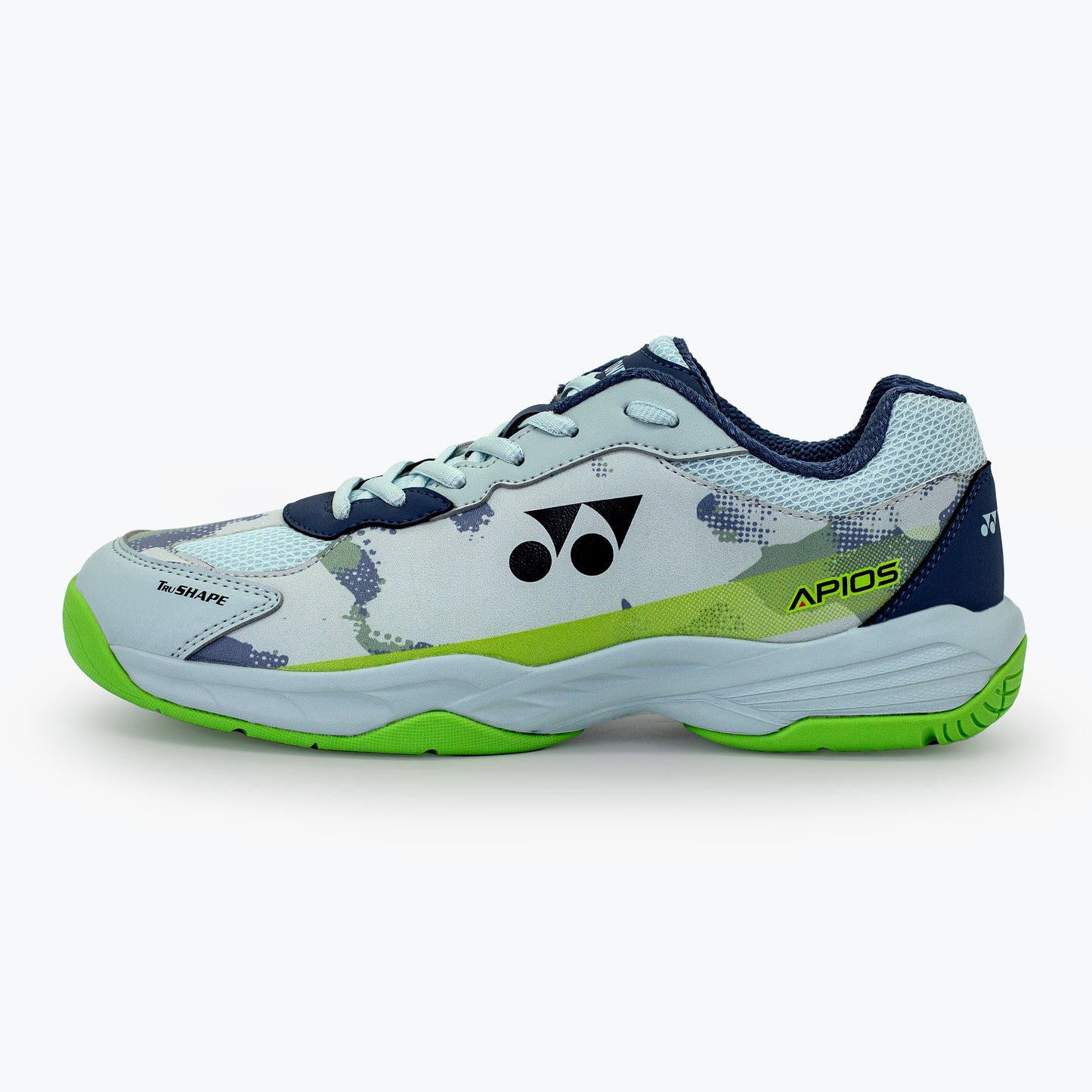 YONEX APIOS BADMINTON SHOES (MINERAL GRAY/GREEN FLASH)