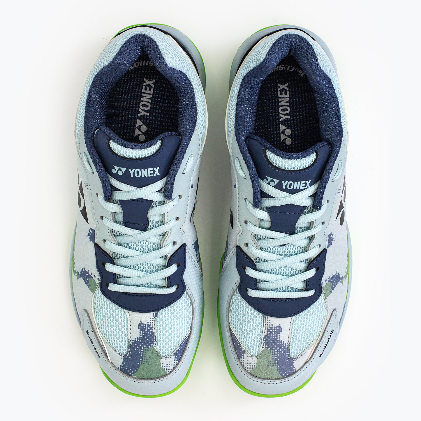 YONEX APIOS BADMINTON SHOES (MINERAL GRAY/GREEN FLASH)