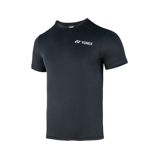 YONEX ROUND NECK SHIRT 2528 JET BLACK / SILVER