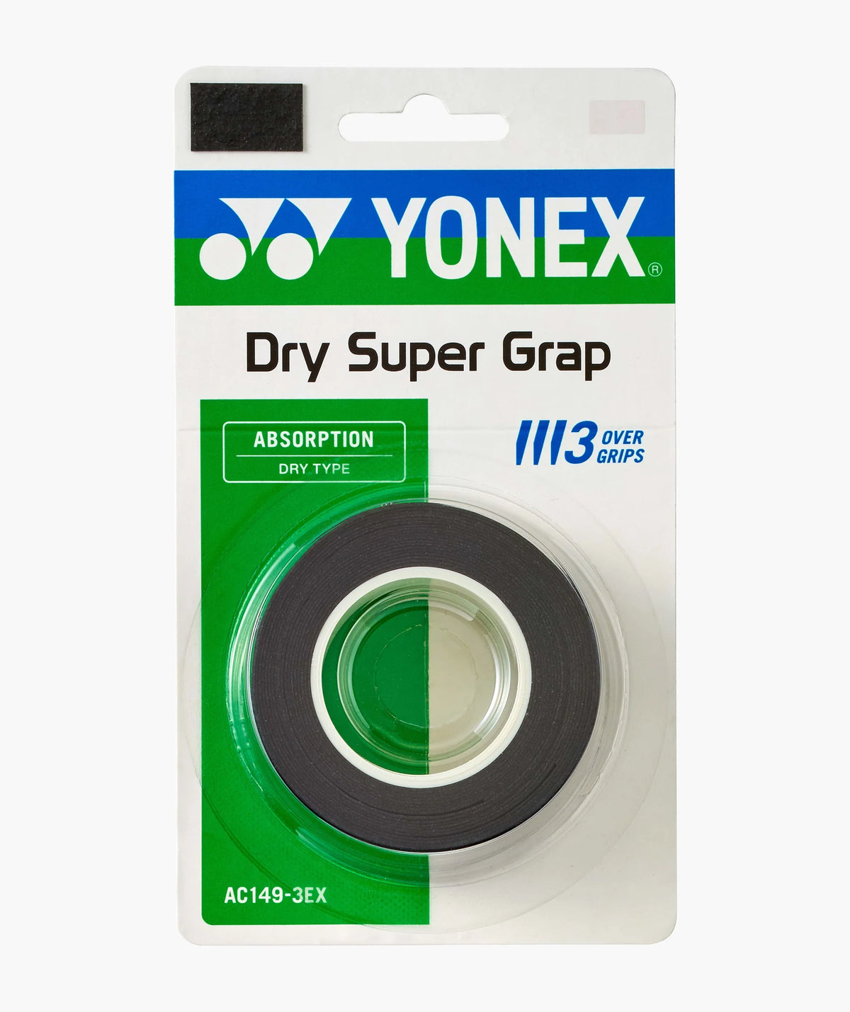 YONEX GRIP TAPE (3WRAPS) AC149-3EX - BLACK
