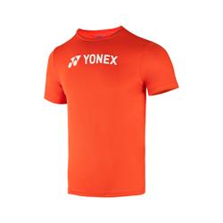 YONEX ROUND NECK SHIRT 2527 FIERY VED / WHITE