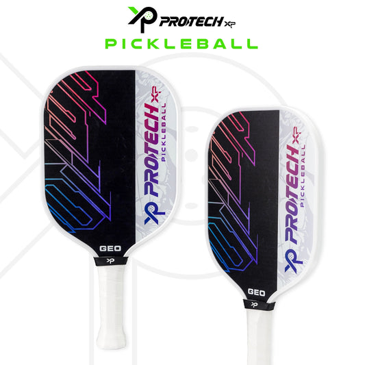 PROTECH PICKLEBALL PADDLE GEO (2 Protech Pickleball Paddles/4 Balls/1 Cover) - GALAXY BLACK