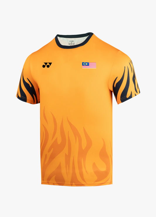 YONEX OCM 2025 BADMINTON SHIRT FLAME ORANGE