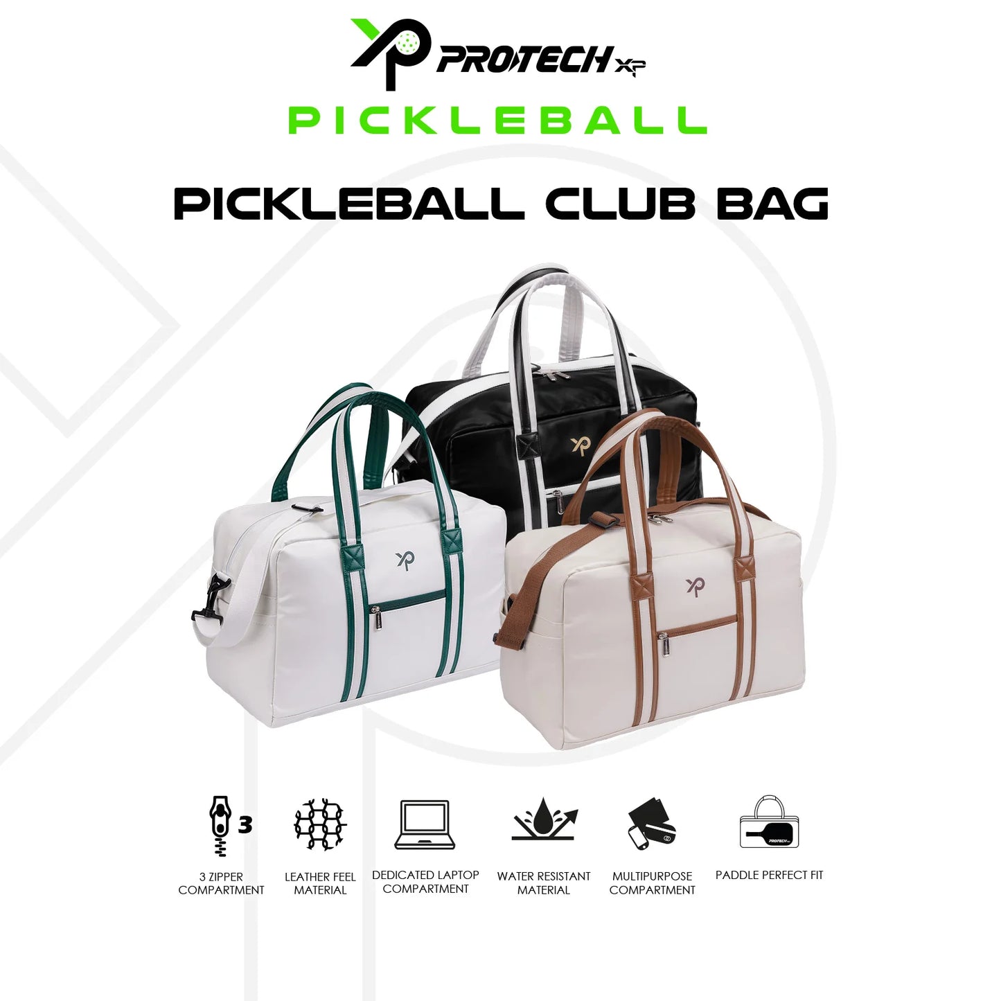 PROTECH PICKLEBALL CLUB LIFESTYLE BAG - CREAM