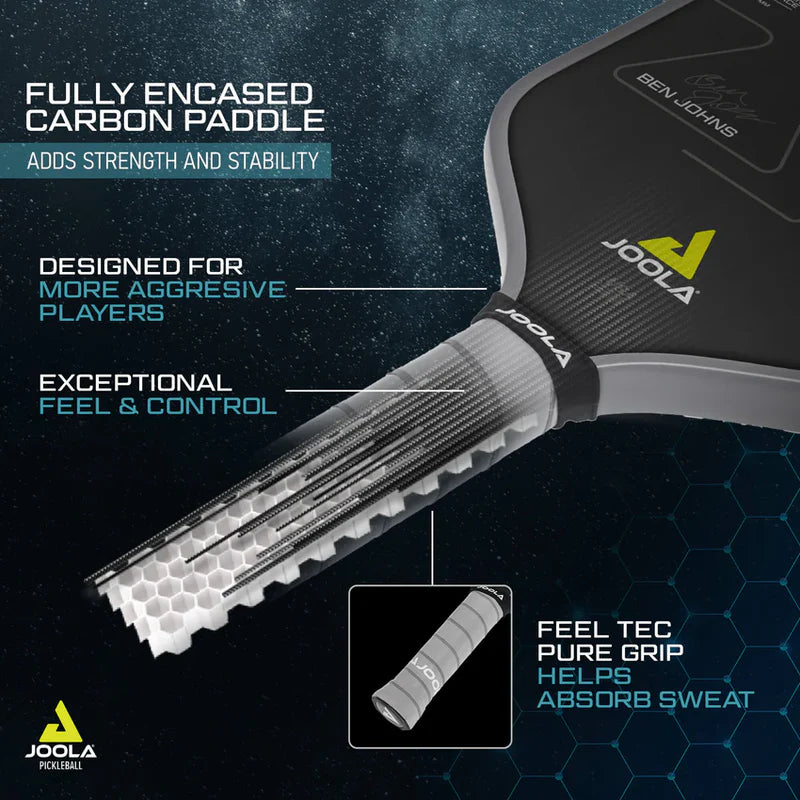 JOOLA BEN JOHNS PERSEUS CFS PICKLEBALL PADDLE - 14mm