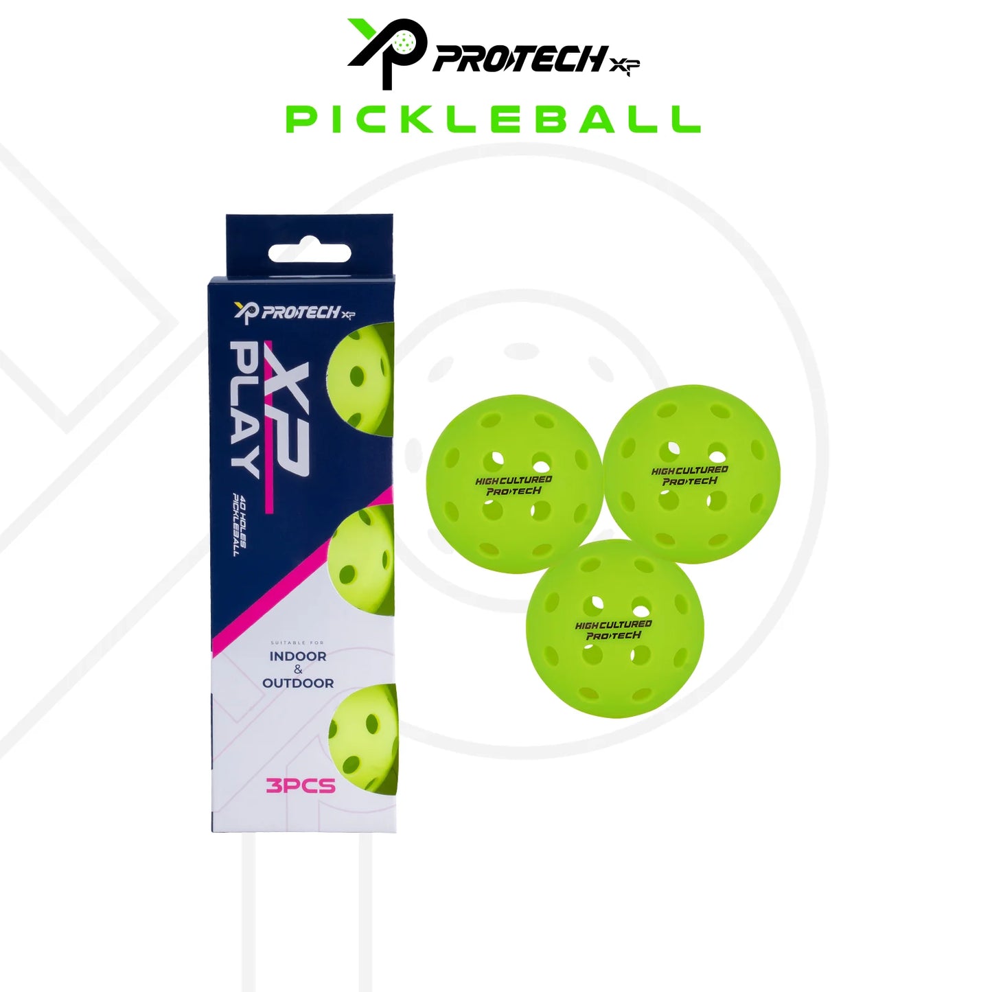 PROTECH PICKLEBALL XP PLAY (3 PCS/BOX)