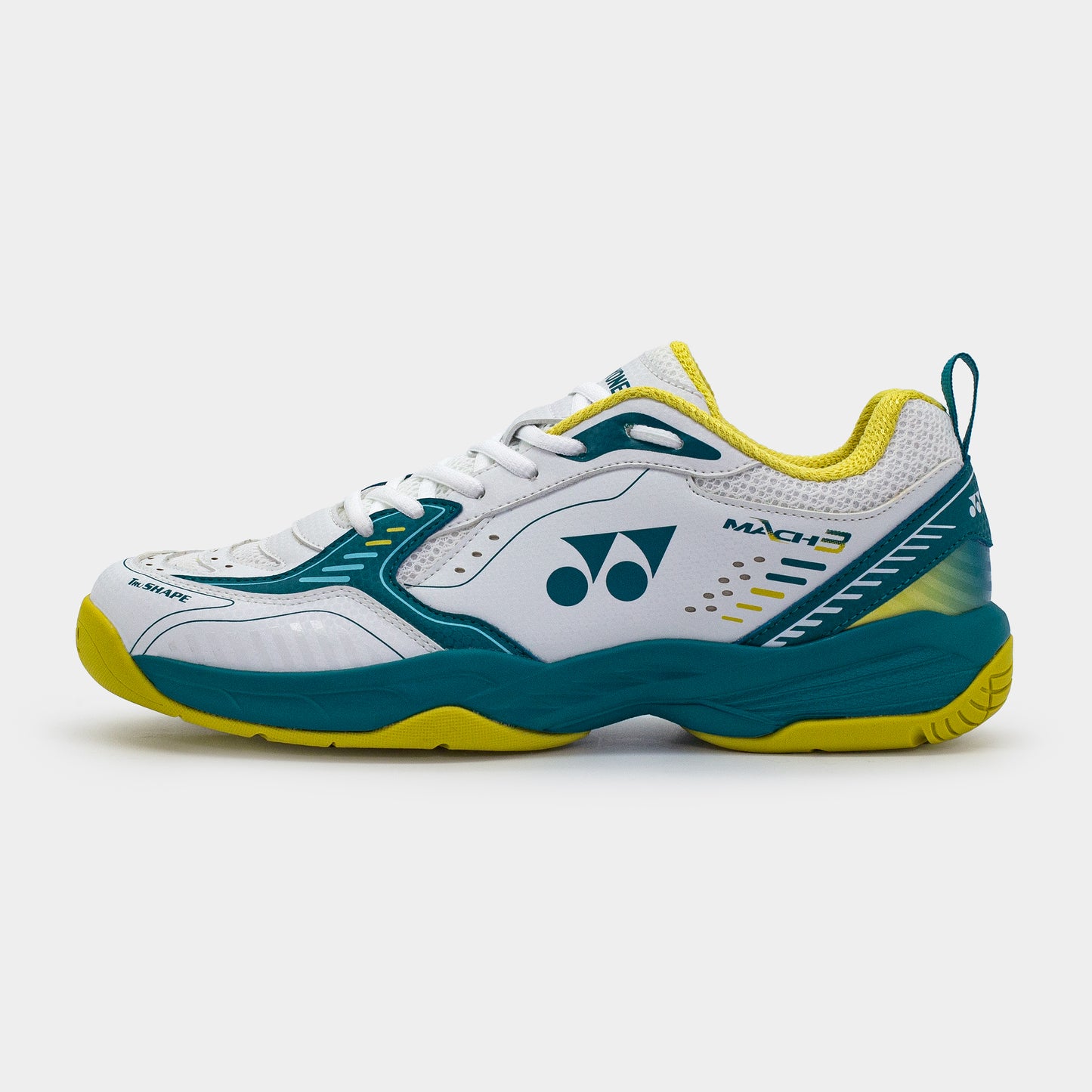YONEX MACH 3 SHOES (WHITE/DEEP TEAL)