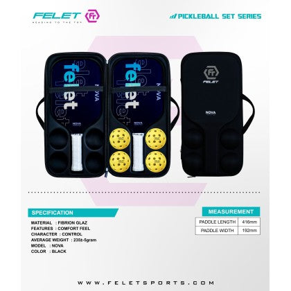 FELET PICKLEBALL PADDLE NOVA BLACK