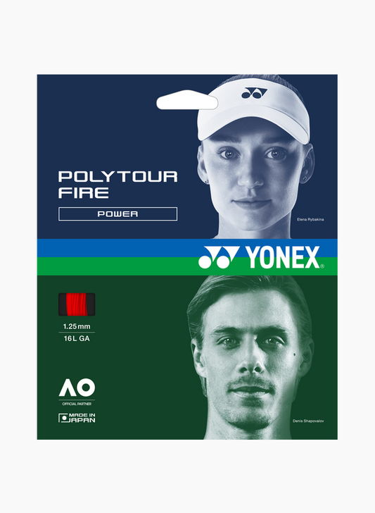 YONEX POLYTOUR FIRE POWER 1.25MM - RED