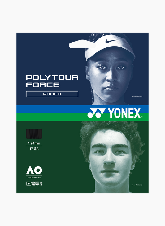 YONEX POLYTOUR FORCE POWER 1.20MM - BLACK