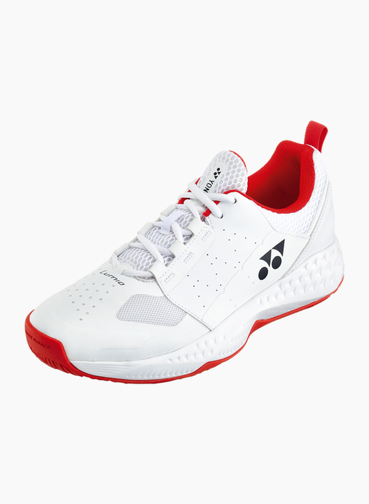 YONEX PICKLEBALL TENNIS SHOE POWER CUSHION LUMIO 4 UNISEX - WHITE/RED
