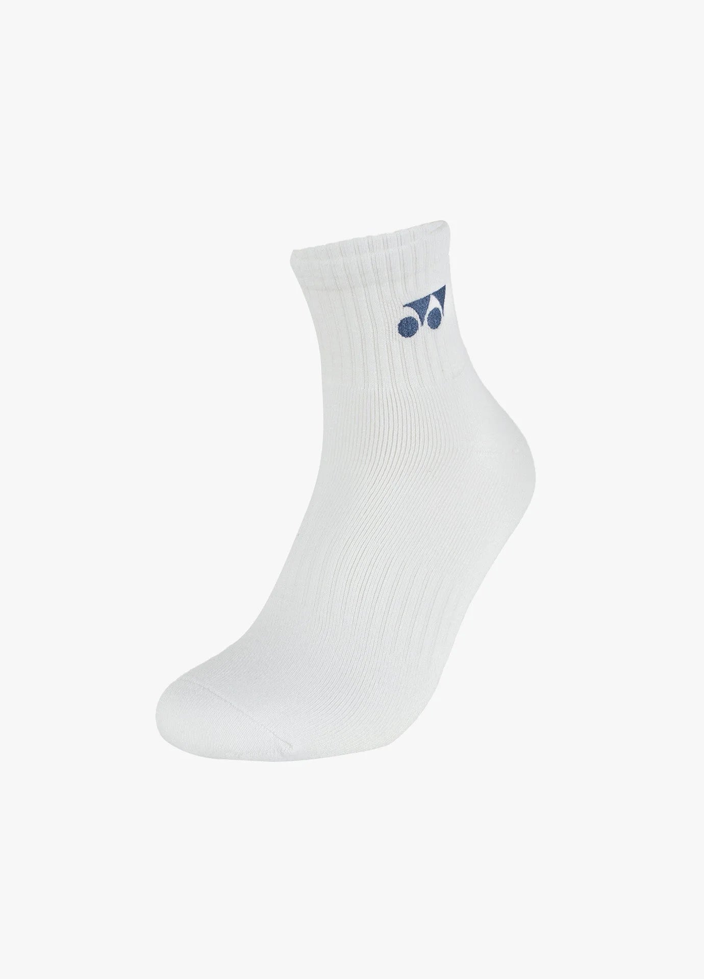 YONEX MEN SOCKS SSM-1855-MP9-SR - WHITE/SAILOR BLUE
