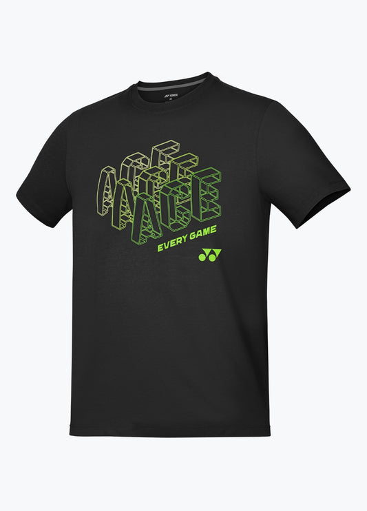 YONEX POINT 1 COTTON SHIRT 3286 - JET BLACK