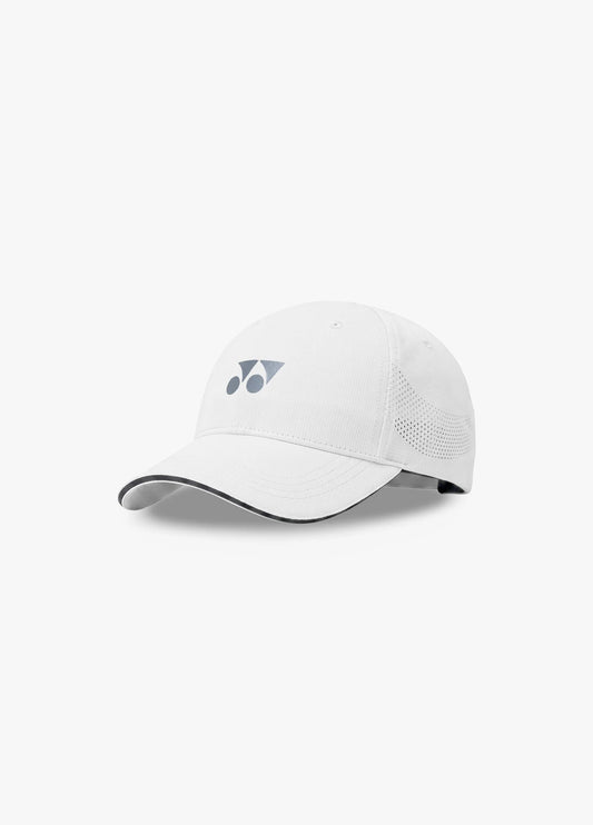 YONEX MEN CAP WITH METALLIC LOGO CAP-T050-317-CAPC5-S - WHITE