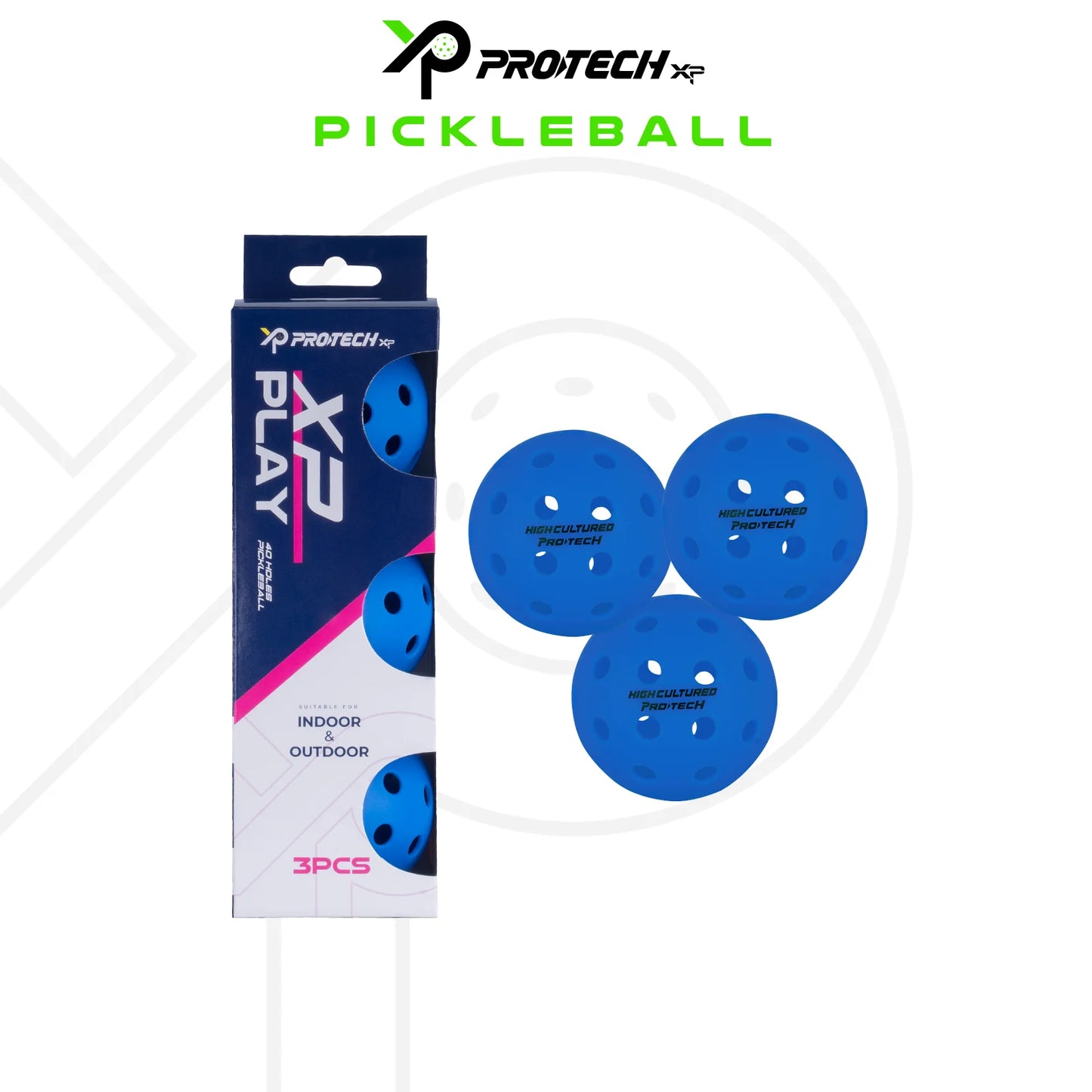 PROTECH PICKLEBALL XP PLAY (3 PCS/BOX)