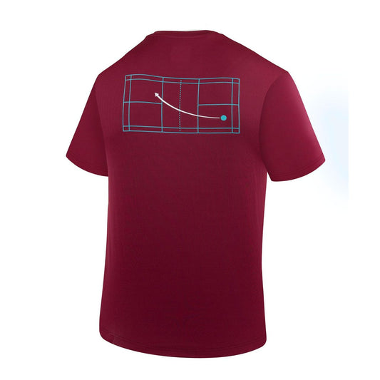 YONEX ROUND NECK SHIRT 2863 RED PLUM