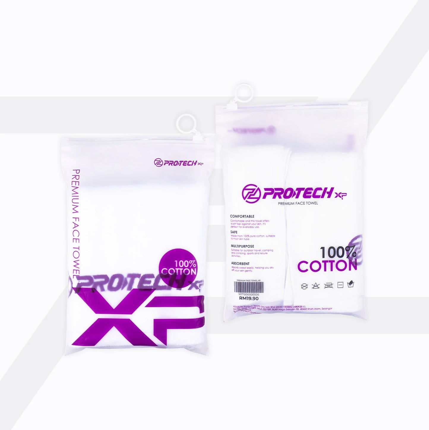 PROTECH PREMIUM FACE TOWEL XP LOGO