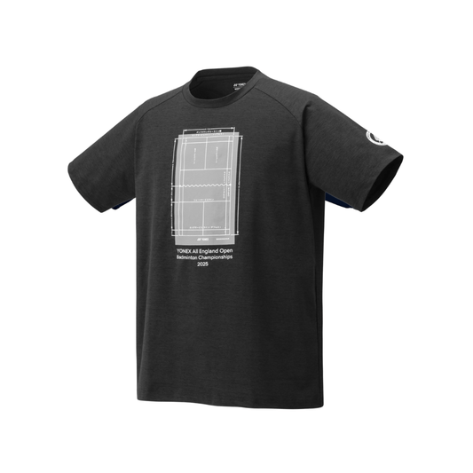 YONEX ALL ENGLAND 2025 UNISEX T-SHIRT YOB25001EX DARK GREY