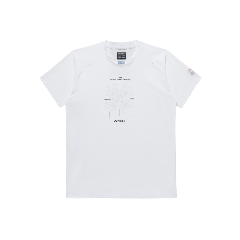 YONEX UNISEX BWF WORLD CHAMPIONSHIPS 2026 SHIRT YOB26191EX - WHITE