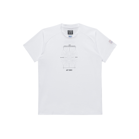 YONEX UNISEX BWF WORLD CHAMPIONSHIPS 2026 SHIRT YOB26191EX - WHITE