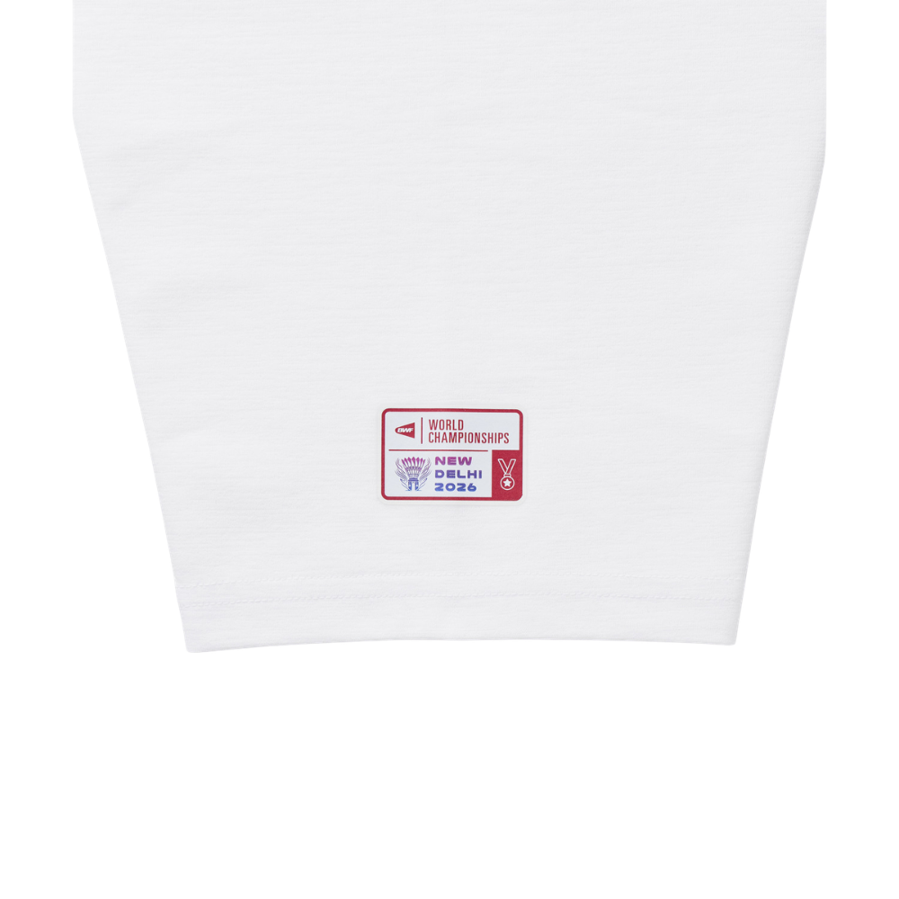 YONEX UNISEX BWF WORLD CHAMPIONSHIPS 2026 SHIRT YOB26191EX - WHITE
