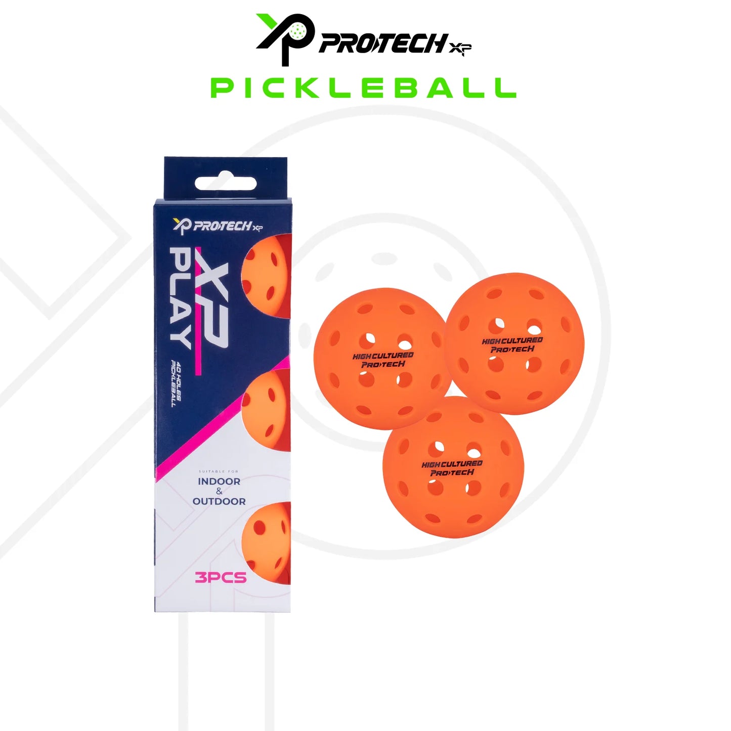 PROTECH PICKLEBALL XP PLAY (3 PCS/BOX)