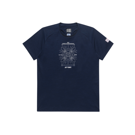 YONEX UNISEX BWF WORLD CHAMPIONSHIPS 2026 SHIRT YOB26191EX - DARK NAVY
