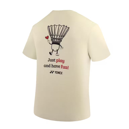 YONEX ROUND NECK SHIRT 2883 - OAT MEAL