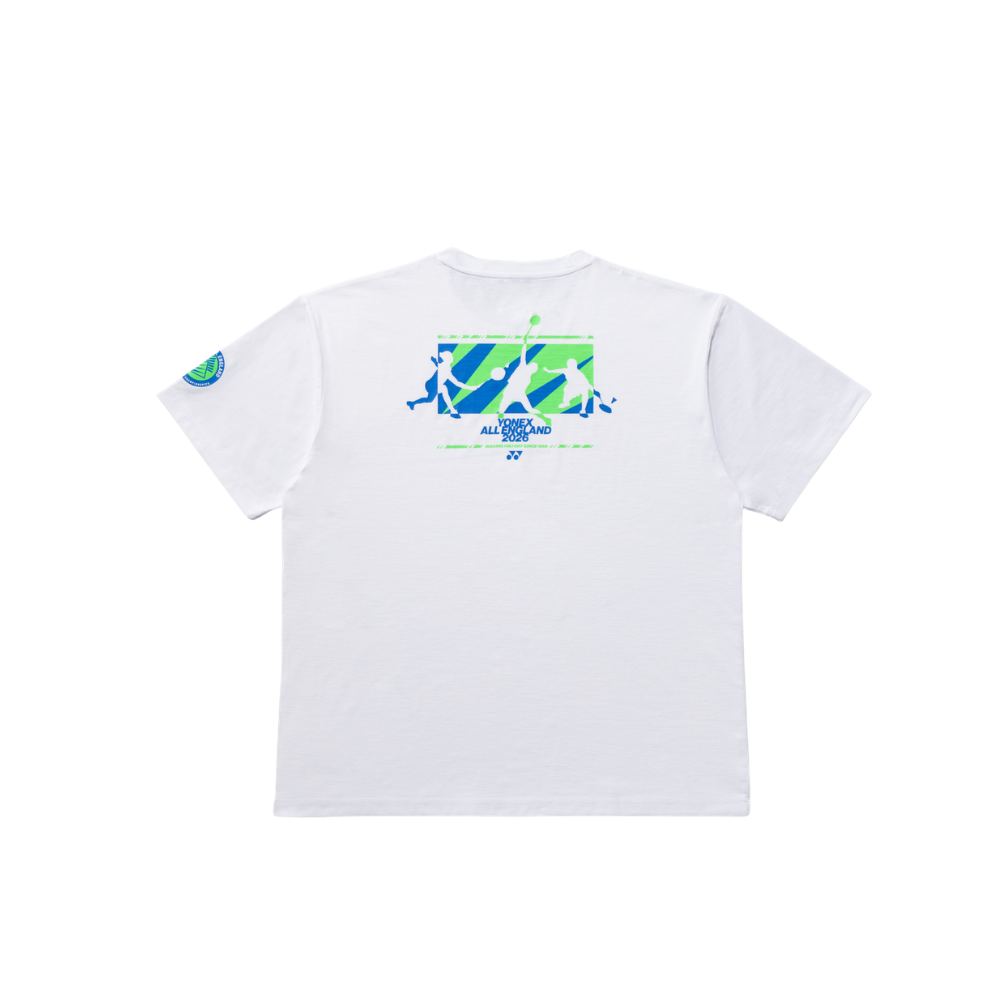 YONEX UNISEX ALL ENGLAND 2026 T-SHIRT YOB26001EX - WHITE