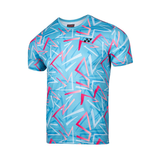 YONEX UNISEX ROUND NECK SHIRT 2875 CYAN BLUE