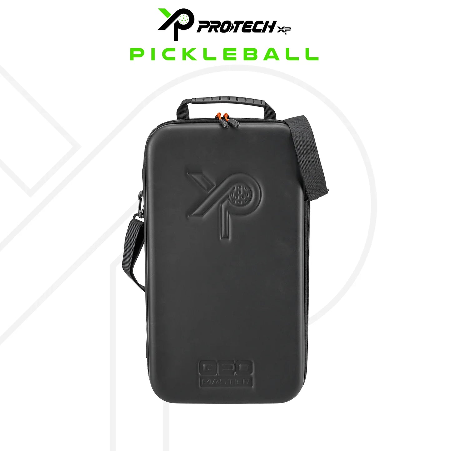PROTECH GEO MASTER PICKLEBALL PADDLE (16mm)(2 Paddle/4 Ball/1 Sling Cover) - BLACK/WHITE